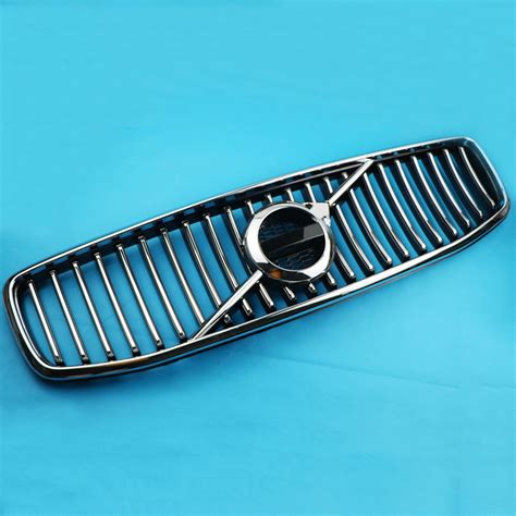 Black Chrome Front Bumper Grill Radiator Grille For Volvo S