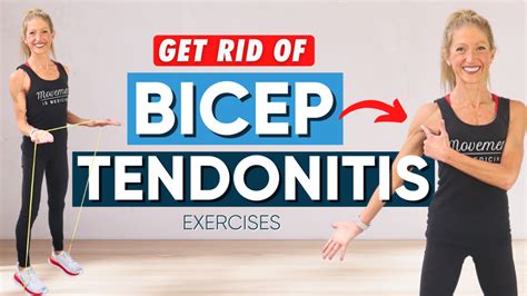 Get rid of bicep tendonitis exercises - Caroline Jordan