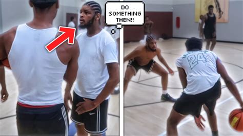 Trash Talkers Wanted To Fight Got Exposed Bad V Basketball Youtube