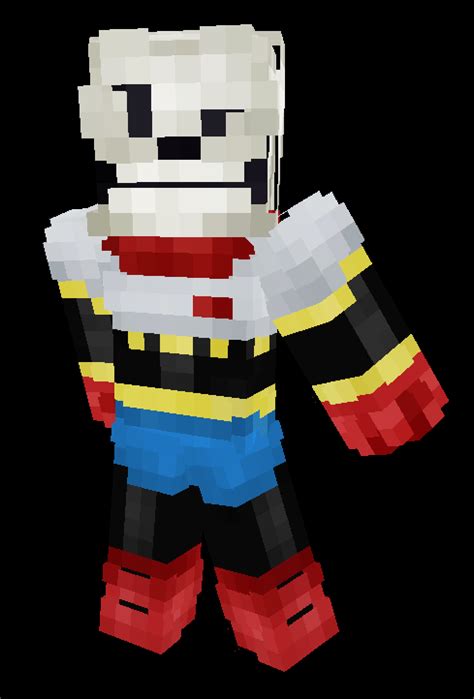 Undertale The Great Papyrus Minecraft Skin