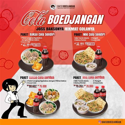 Bakso Boedjangan Promo Paket Cola Boedjangan Harga Spesial Mulai Dari