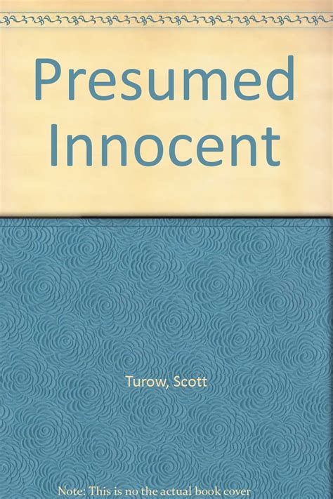 Presumed Innocent Turow Scott 9783742371317 Amazon Books