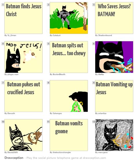 Batman Finds Jesus Christ Drawception