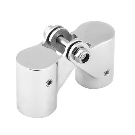 2pack Stainless Steel Folding Swivel Connector Boat Rail Tube Pipe Fittings For Marine Yacht