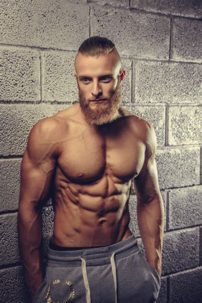 Shirtless Muscular Man With Beard Stock Photo By Fxquadro 102949114