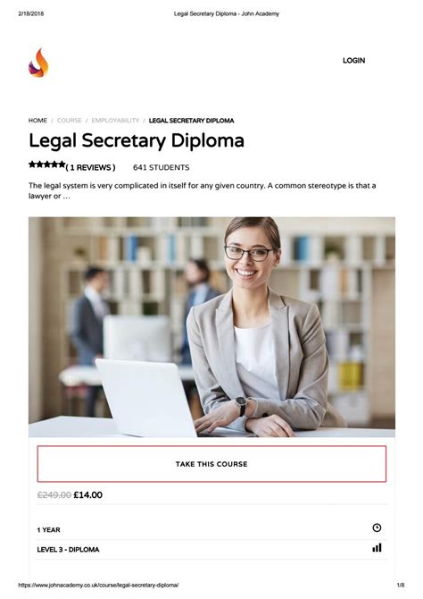 Legal Secretary Diploma John Academy Diploma Legal Academy