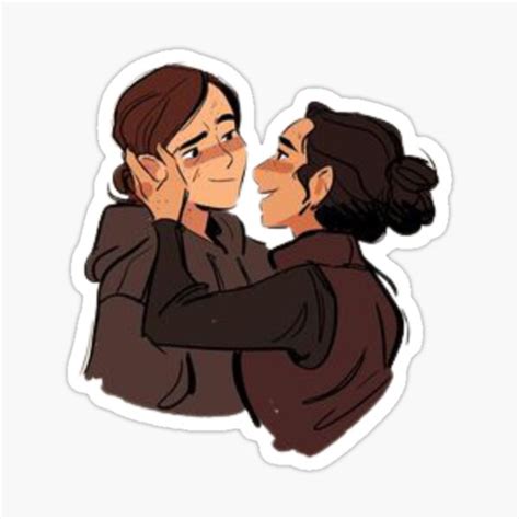 "Ellie And Dina - The Last Of Us 2 Art Design" Sticker for Sale by AllAboutTlou | Redbubble