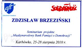 Homo Felix Seminarium Projektu Mi Dzynarodowy Bank Pami Ci O Demokracji