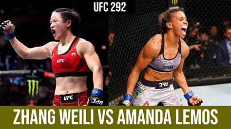 UFC 292 Zhang Weili Vs Amanda Lemos Fight Preview Ufc292 YouTube