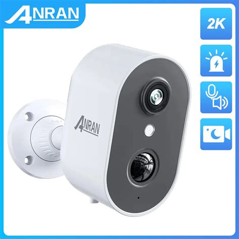 Anran K Mp Batterie Cam Ra De Surveillance Pir D Tection Humano De