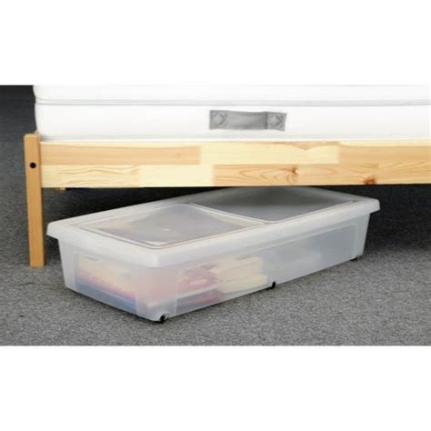 Iris Ohyama Lot De Bo Tes De Rangement Sous Lit Modular Clear Box Mcb