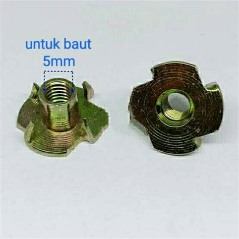 Jual Mur Cakar M Tanam Kayu Tee T Nut Furniture Speaker Shopee