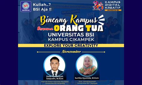 Orang Tua Serbu Kampus Universitas Bsi Kampus Cikampek Ajak Bincang