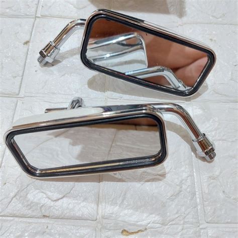 Jual Spion Kotak Chrome Drat Honda Universal Shopee Indonesia