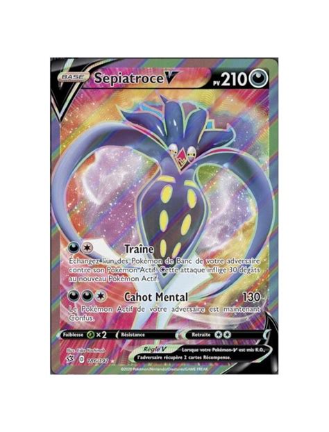 Sepiatroce V 186 192 clash des rebelles EB02 carte Pokémon