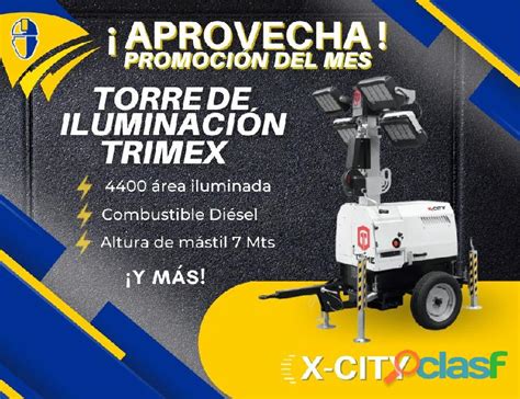 Torre De Iluminacion Trimex X City En Solidaridad Clasf Servicios