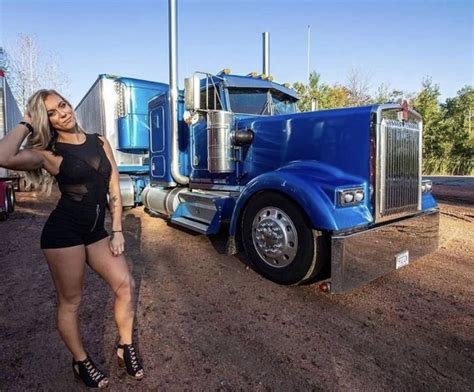 Pin By B D On Big Rigs The Trucker Life Custom Trucks Female