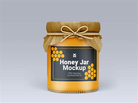 Honey Jar Mockup Set Free Psd Templates