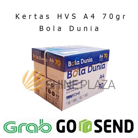 Jual Kertas HVS A4 70gr Bola Dunia Kertas Fotocopy Putih A4 70gsm 1