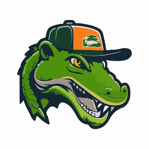 Premium Vector A Cartoon Alligator With A Hat That Says Alligator On It