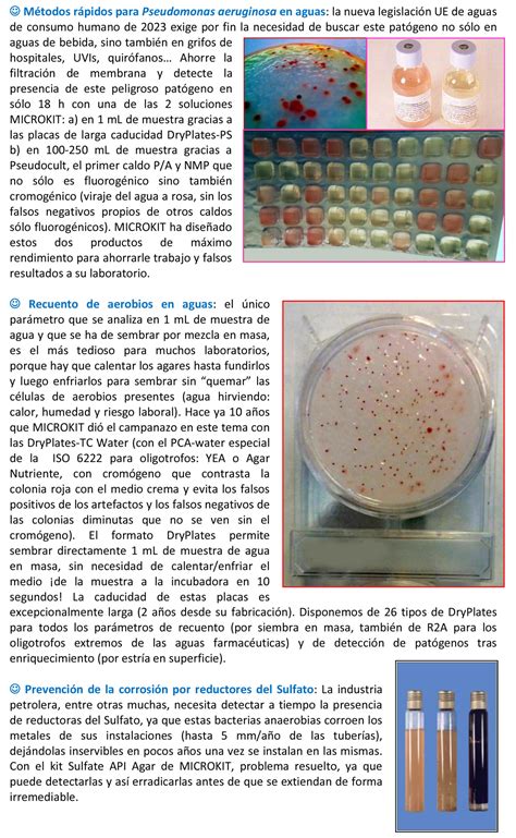 An Lisis De Aguas Microbiolog A