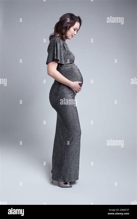 pregnant belly high heels  res stock photography  images alamy