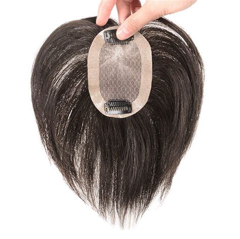 Amazon Lxue Real Human Hair Toppers For Short Hair Hand Tied Clip