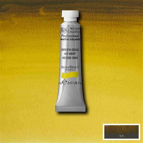 Winsor Newton Professional Watercolour 5ml S2 Green Gold Picasso