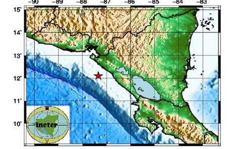 Ineter Registra Sismo De Frente A Las Costas Del Pac Fico