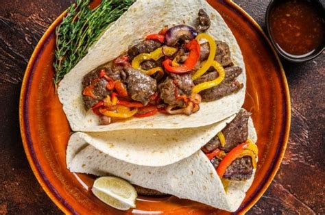 Para Un Almuerzo F Cil Y R Pido Unas Fajitas De Carne En Menos De