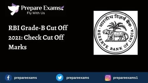 RBI Grade B Cut Off 2021 Check Cut Off Marks PrepareExams