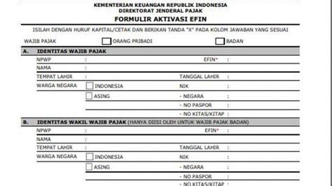 Cara Mengurus Efin Yang Hilang Atau Lupa Untuk Lapor Spt Simak Pilihan