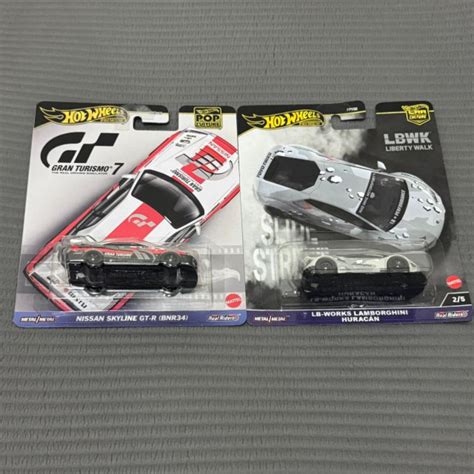 Jual Hotwheels R34 Gran Turismo Nissan Skyline GT R BNR 34 LB Works Lamborghini Huracan Hot