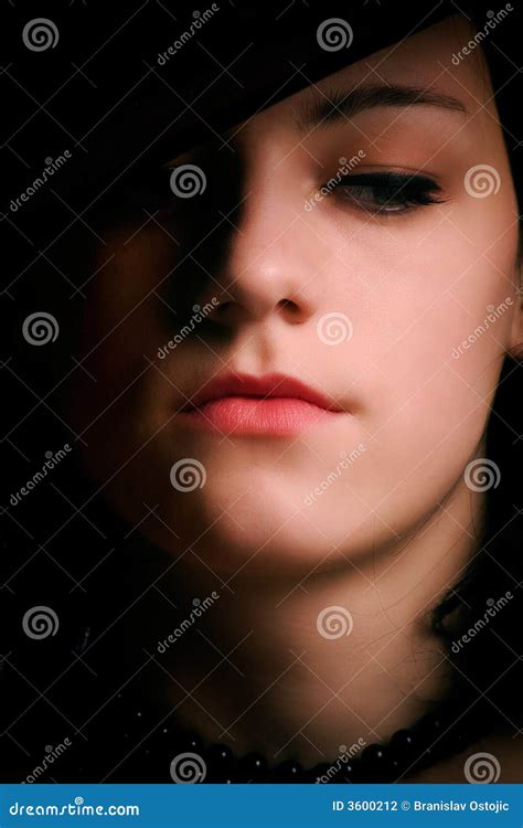 Portrait With Hat Stock Photo Image Of White Beauty