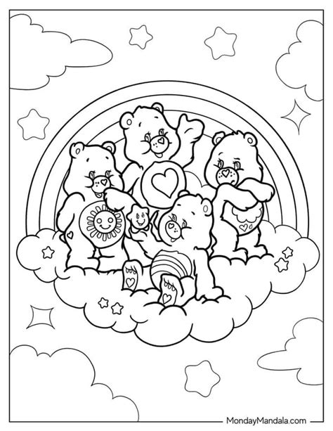 30 Care Bears Coloring Pages Free Pdf Printables Bear Coloring Pages Coloring Pages Cute