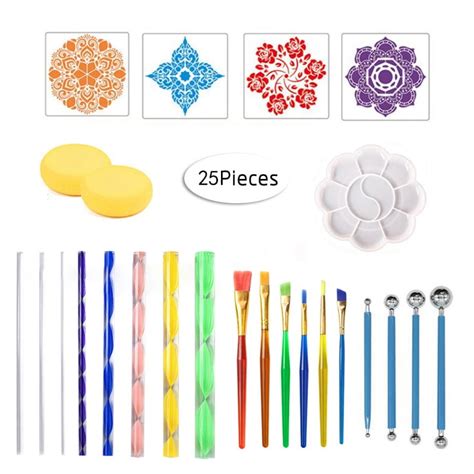 Mandala Dotting Tools Set With A Zipper Storage Bag For Painting Rocks