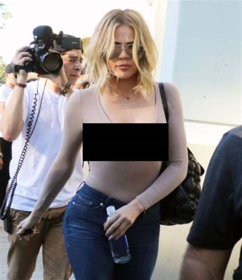 Khloe Kardashian Goes Forgot Her Bra When She Went To Kris Jenner S