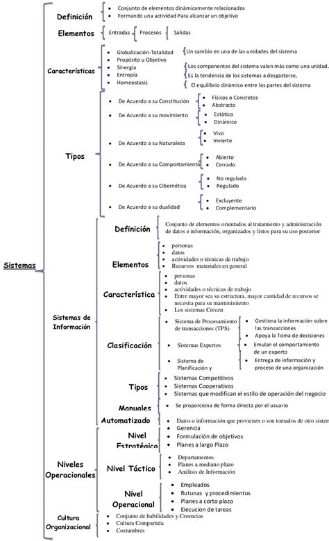 Cuadro Sinoptico Sistema De Informacion