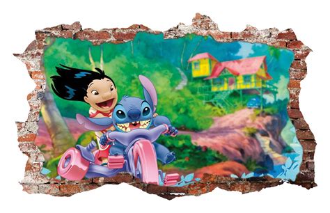 Naklejki Na Cian Stich Stitch Du A Xxl Lilo I Stich Bajka X Cm