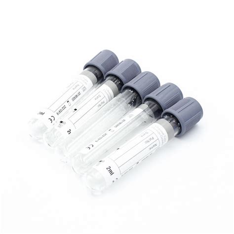 Grey Top Ml Ml Ml Vacuum Sodium Fluoride Glucose Blood Collection