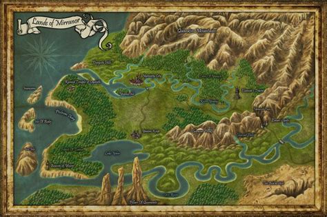 Mirranor Fantasy Map By Djekspek On DeviantART Fantasy Map Fantasy