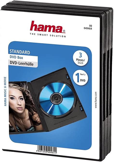 Hama DVD Hüllen 3er Pack schwarz Amazon de Computer Zubehör