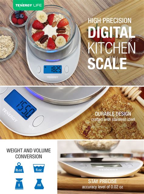 Amazon Tenergy High Precision Digital Kitchen Scale Stainless