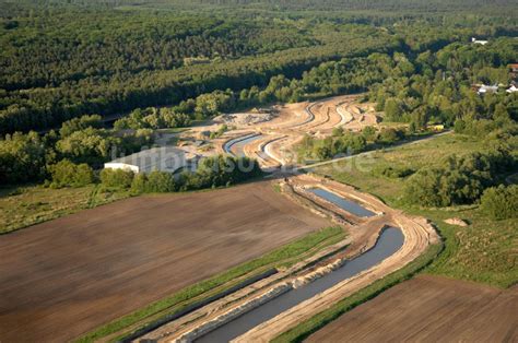 Marienwerder aus der Vogelperspektive Blick auf Planungsfläche des