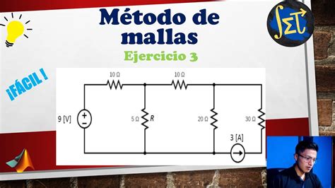 Circuitos Eléctricos Método de mallas Explicación FÁCIL Ejercicio