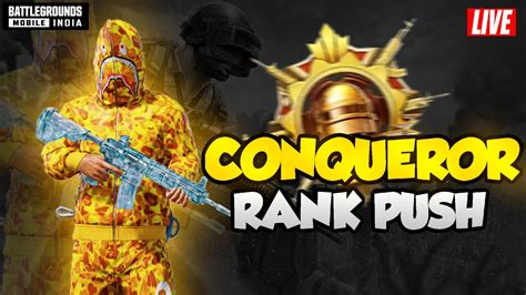 Solo Rank Push Live 🔥solo Conqueror Rank Push 🔥bgmi Solo Conqueror Rank