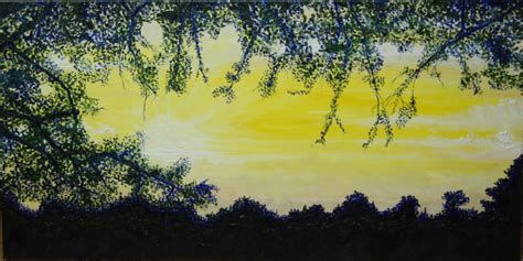 Oil painting original 'Sunset's Silhouette'