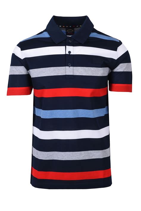 Paul And Shark Polo Shirt Multi Stripe