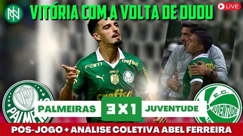 PÓS JOGO DE PALMEIRAS 3X1 JUVENTUDE COLETIVA DO ABEL FERREIRA YouTube