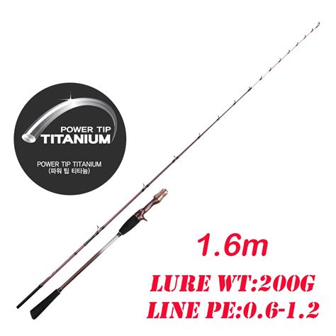 Tintenfisch Angeln Super Licht 160cm Casting Tianium Spitze 9 1 Action